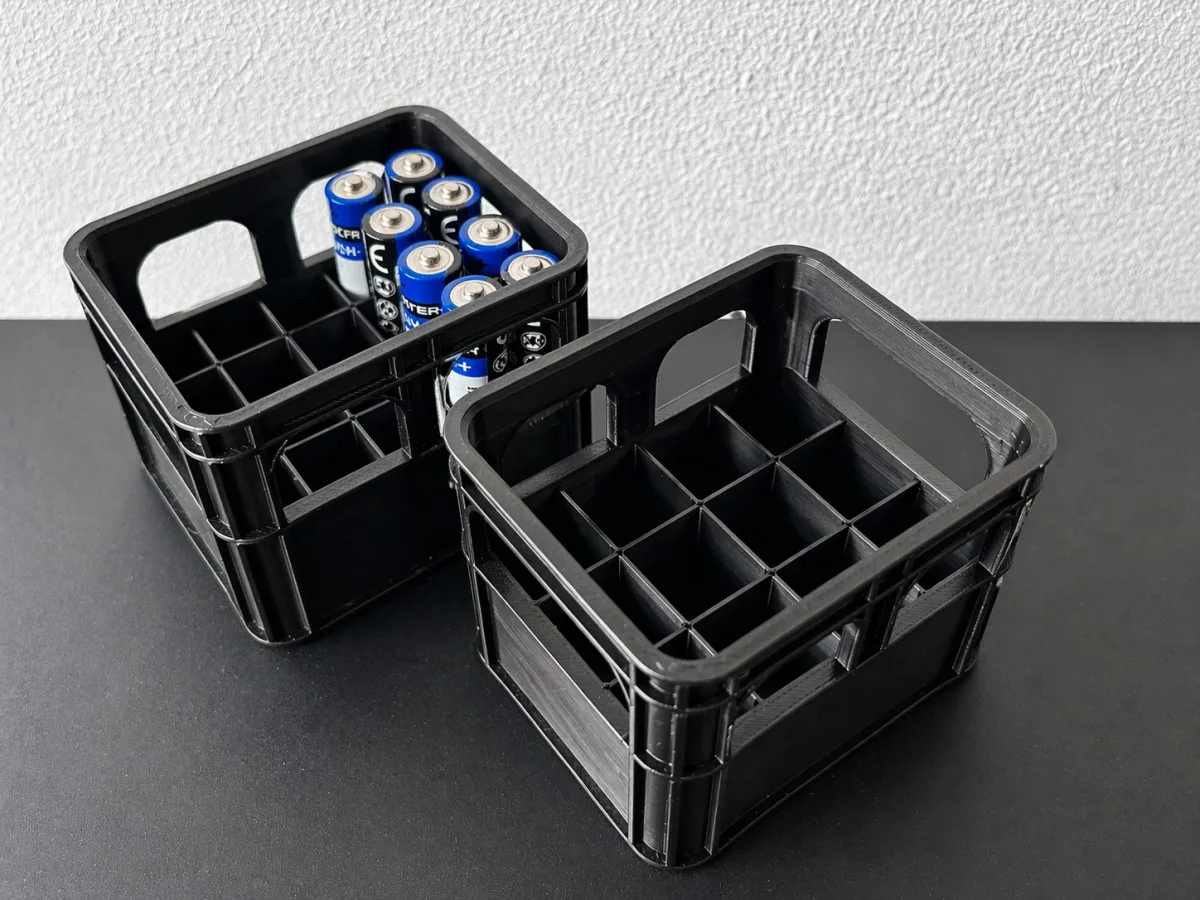 Boîte à piles AA / AAA style mini caisse - rangement compact - Impression 3D