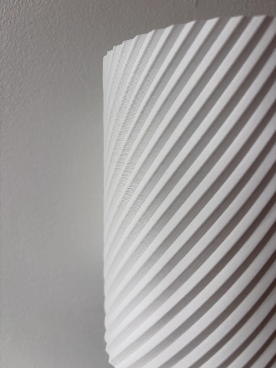 Lampe LED design spirale – Éclairage d’ambiance USB – Blanc & noir - photo 3