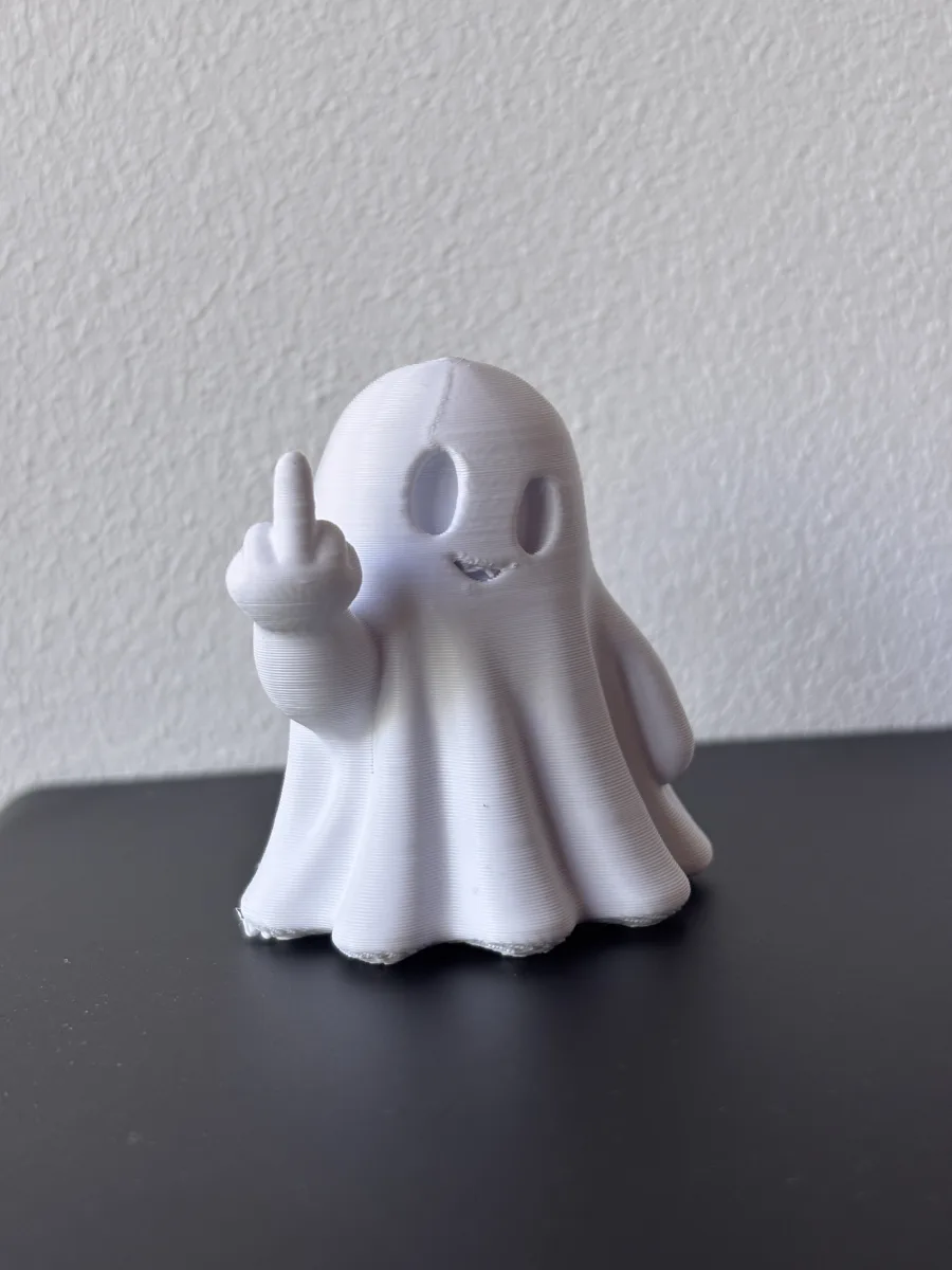 Mini fantôme rebelle 👻 Déco Halloween avec doigt d’honneur - photo 2
